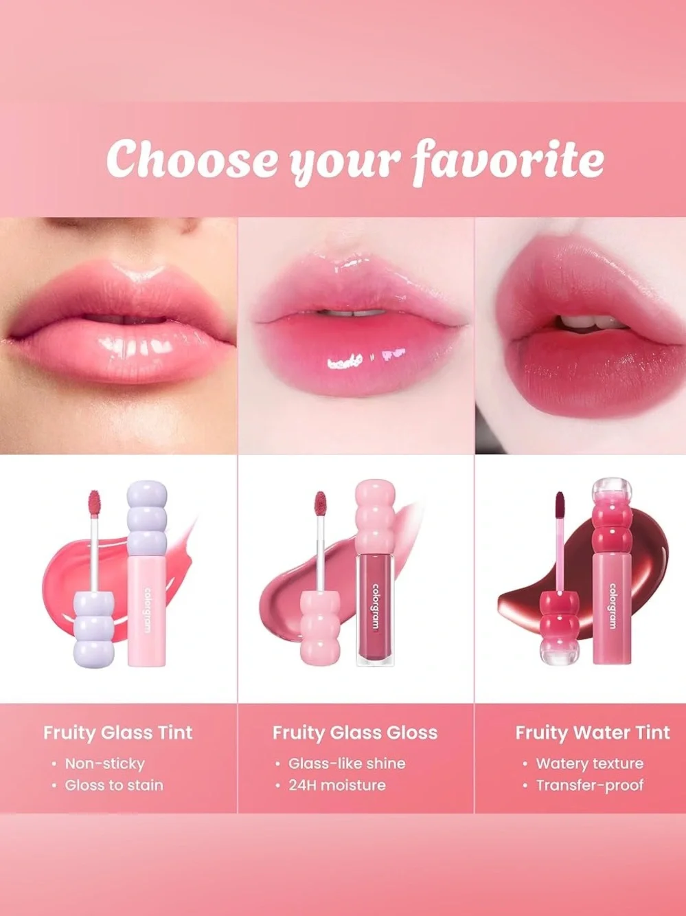 Colorglam Fruity Glass Tint Gloss